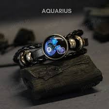 Zodiac Cosmic Leather Bracelet