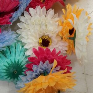 Multicolour Flower For Home Decor Pack Of 25
