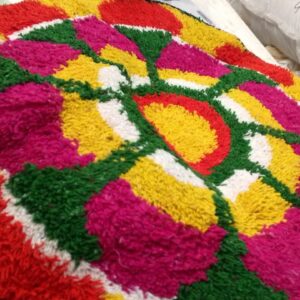 Round Multi Coloured Door Mat