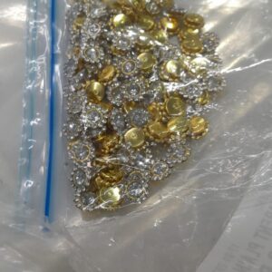 Round Glass Clip Stones 8Mm For Jewelry Making. Embroidery 70 Pcs