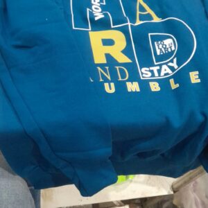 Ausk Mens Printed Sweatshirt Blue Size S