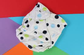 Babymoon Set Of 2 1 Cloth Diaper With 5 Layers Green White