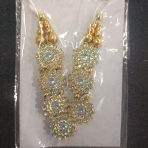 Thakur Ji Fancy Mala Necklace Golden Color