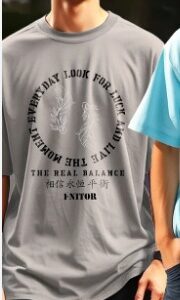 Ausk Printed Men Round Neck Grey Color Size S