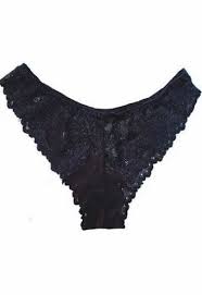 Womens Black Net Lace Bikini Panty Size Xl
