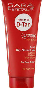 Sara Soul Of Beauty Radiance D Tan Scrub Oily To Normal Skin 100G