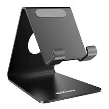 Portronics Modesk Universal Stainless Steel Phone Holder Por 122 Black