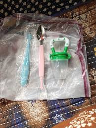 Baby Feeding Combo Pack Of 3 Baby Spoon Plus Silicone Feeder Plus Soft Feeding Spoon