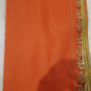 Mata Rani Chunri Orange Color Size 20X40 Inch