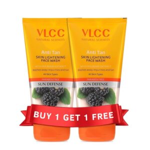 Vlcc Anti Tan Skin Lightening Face Wash 150Ml Pack Of 2