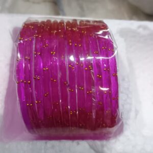 Watercolor Wine With Golden Stone Bangles 12 Bangles Size 2X2