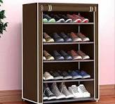 Brown Color 5 Layer Shoe Rack