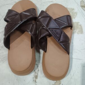 Womens And Girls Styles Slippers Brown Color Size 38