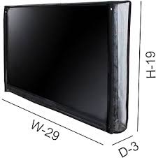 Tr Printed Television Cover Protector For 32 Inch Black Color