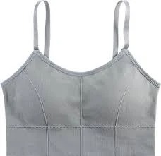 Womens Padded Sport Bra Grey Size 34