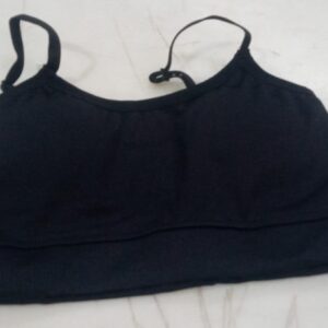 Womens Padded Sport Bra Black Size 34