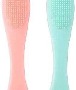 Silicone Face Cleaner Blackhead Remover Brush Cleanser Nose Pore Brush 2Pcs