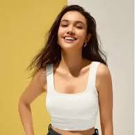 Women White Color Crop Top Size M