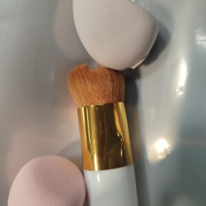 1 Round Foundation Makeup Brush 2 Pieces Makeup Sponge Blender