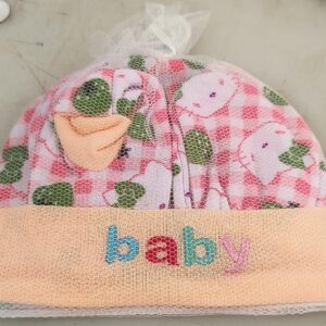 Stylish Newborn Baby Cotton Cap Peach Colour