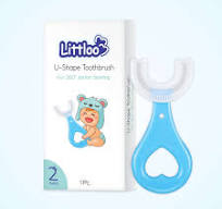 U Shaped Toothbrush For Kids Baby Food Grade Soft Silicone Brush Head Oral Teeth Cleaning Tools