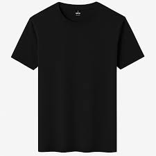 Giysi Black Round Neck T Shirt For Men Size M