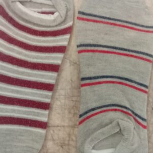 Grey Cotton Winter Ankle Length Socks 2 Pairs