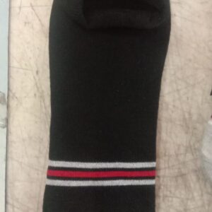 Unisex Black Cotton Winter Ankle Length Socks
