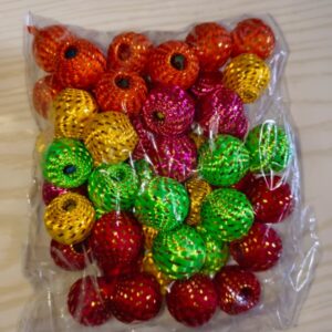 50 Pcs Colourful Gota Ball Art And Craft Material Pack Of 2