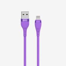 V Type Charge Mobile Data Cable Purple