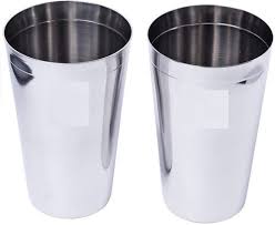 Stainless Steel Plain Lassi Glass Pack Of 2 600 Mlglass