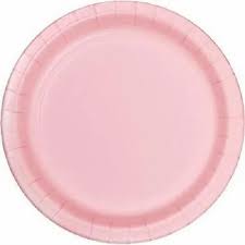 Enerpac Disposable Birthday Plates Pink 20 In