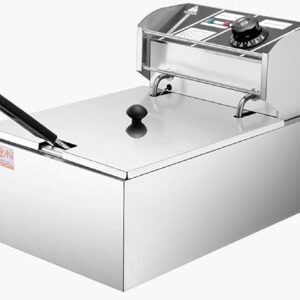 Fuzion 6 Liters 2500W Commercial Single Electric Fryer Silver