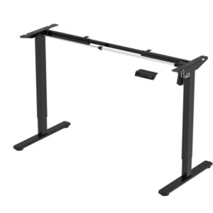 The Sleep Company Single Motor Heightadjustable Standing Desk Frame Black