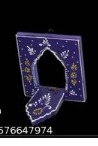 Purple Wooden Wall Hanging Jharokha