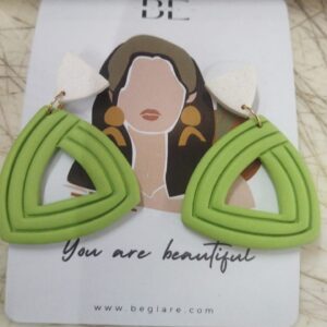Green Fancy Earring Set For Women