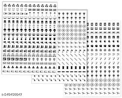 Switch Sticker For Electric Board Appliances Including 52 Designs In Total 450 Stickers High Quality Self Adhesive Sticker