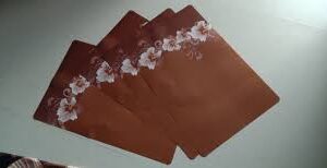 Fridge Mats Pack Of 4 Colour Brown