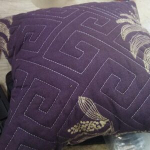Purple Color Printed Cushion Pillow