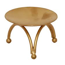 Ecraftindia Metal Tea Light Candle Holder Stand Tea Light Gift Diwali Housewarming Pack Of 2