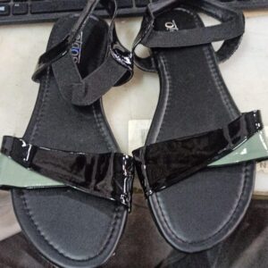 Black Colour Sandals For Women Size 41