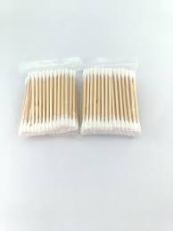 Wooden Cotton Earbuds 100Pc Pack Of 2