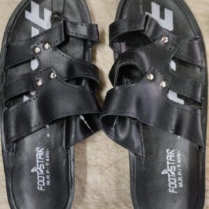 Stylish Men Slippers Color Black Size 9