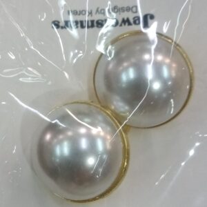 Jewelsmars Artificial White Pearl Studded Stunning Earrings