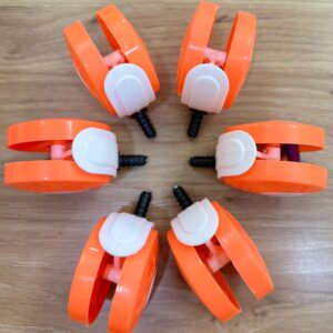 Orange Colour Walker Wheel Pack Of 4
