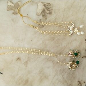 Women Multi Color Necklace With Earrings And Chain