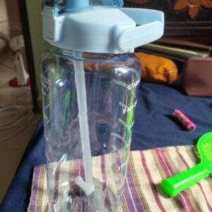 Plastic Transparent Motivational Water Bottle For Office 12 Ltr