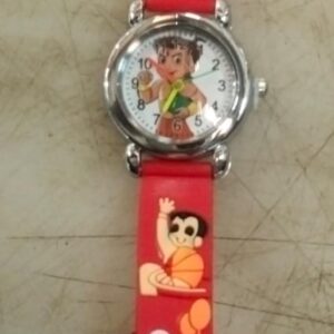 Kids Red Printed Colour Chota Bheem Mention Watch