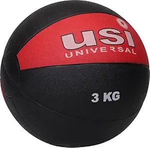 Usi Universal Medicine Ball 787Pvh Rubber 3Kg Medicine Ball High Bounce Textured Finish Strong Core High Bounce