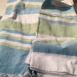 Double Bed Cotton Bedsheet With Pillow Cover Set Multicolor